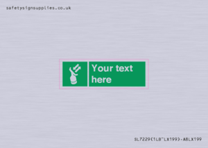 Custom sign safe condition Search and rescue transponder